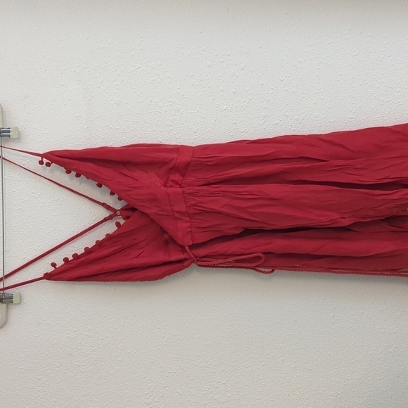 The Jetset Diaries Leone Mini Wrap Dress Red  Medium JCD Slip Dress Vday - Picture 5 of 16